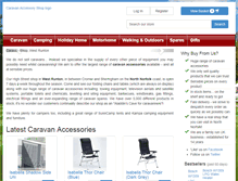 Tablet Screenshot of caravanaccessoryshop.co.uk